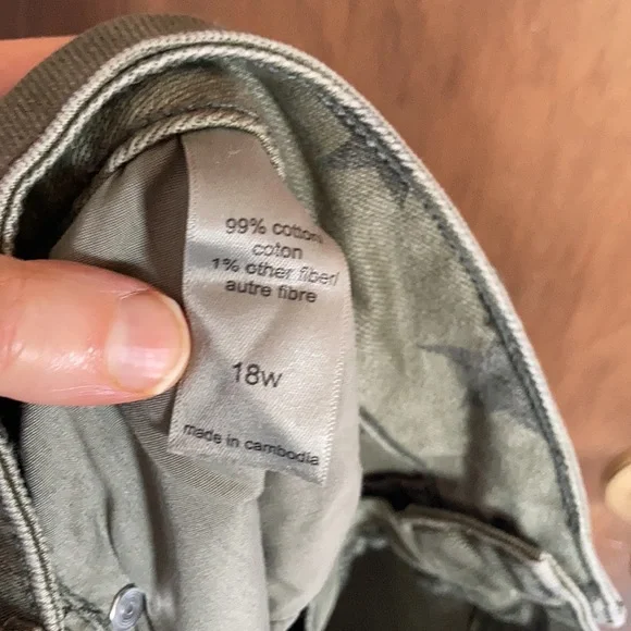 Relist6/26❌Maurices high rise raw hem w star print jean short 18W - Picture 10 of 10